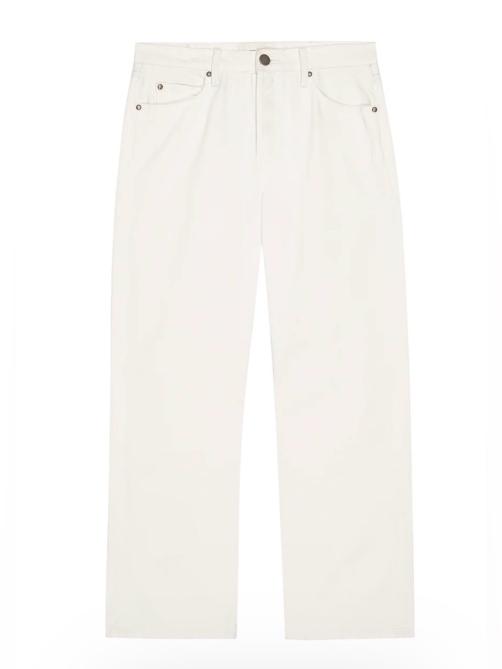THE GREAT. Women’s Cropped White Jeans